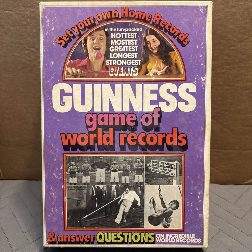 1975 Guinness Game Of World Records Board Game